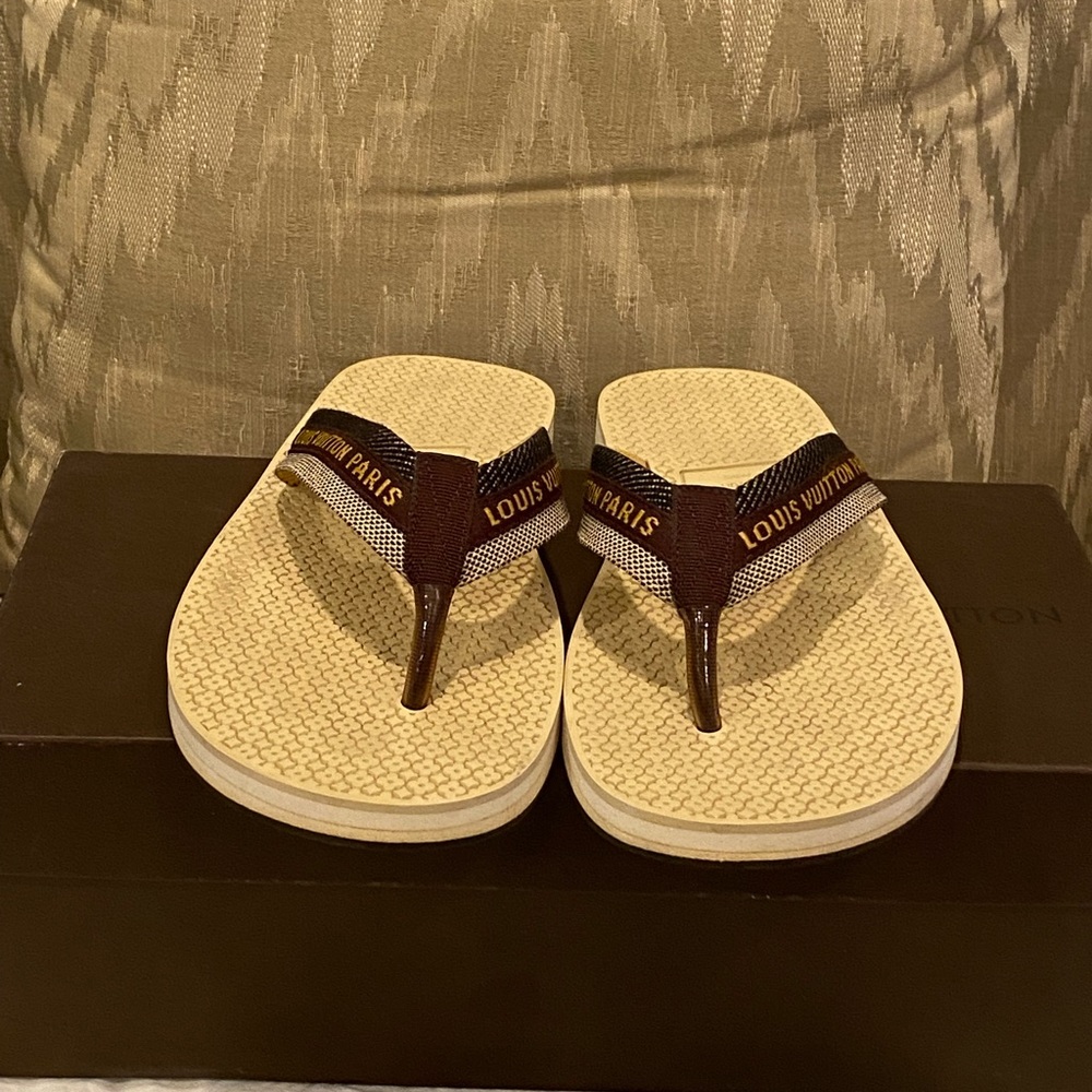 Louis Vuitton Thong Bahta Textile Sandals